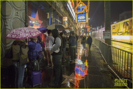 Walk of fame at night